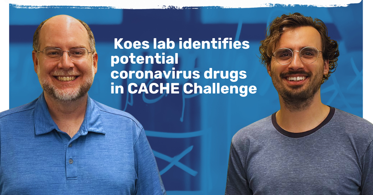 David Koes, Associate Professor, and Ian Dunn, PhD student