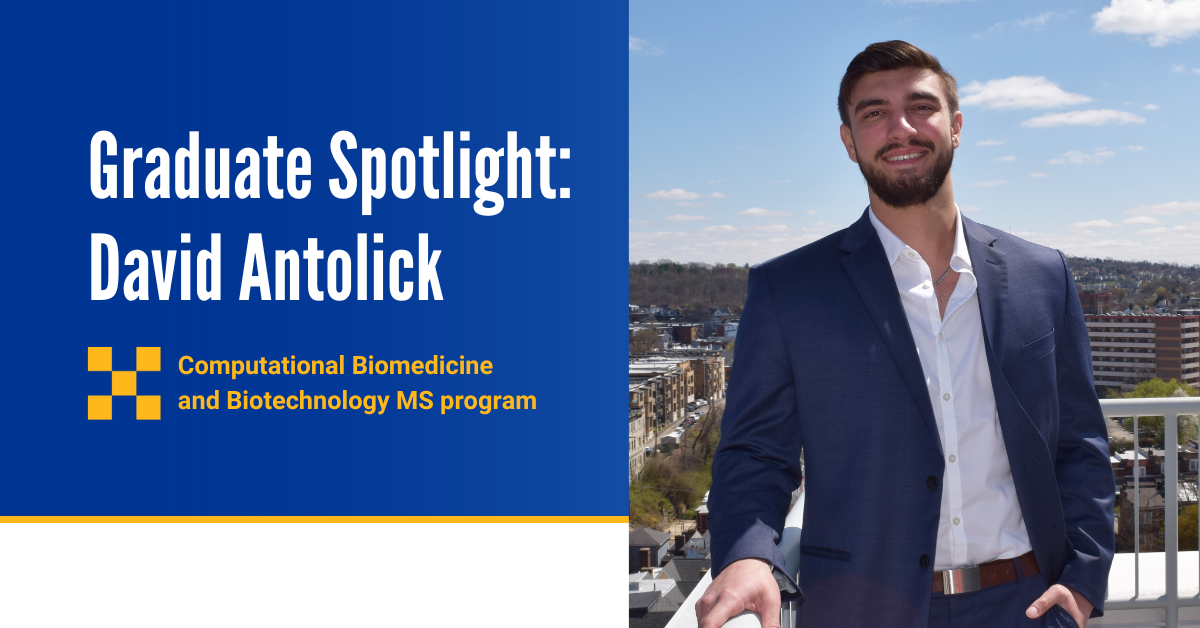 David Antolick, graduate of the Computational Biomedicine and Biotechnology master's degree program