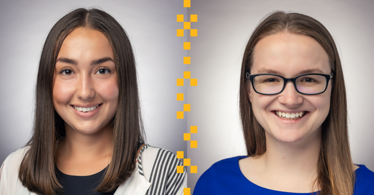 Emma Flynn and Anamarie Martinez-Turak, students