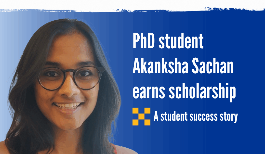 PhD student Akanksha Sachan earns scholarship from the American Federation for Aging Research