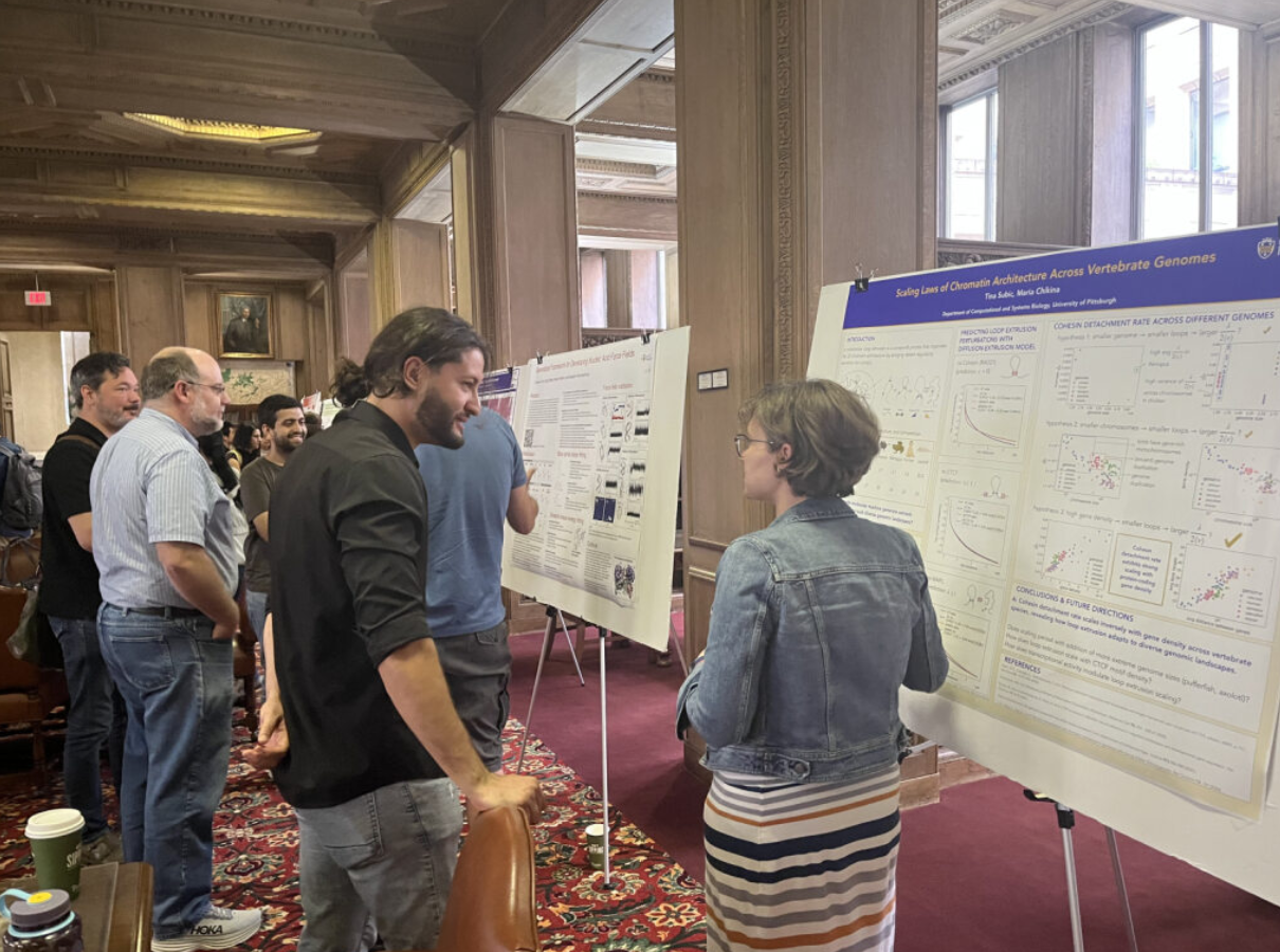 students and postdoctoral researchers at Pittsburgh Biological Physics Day